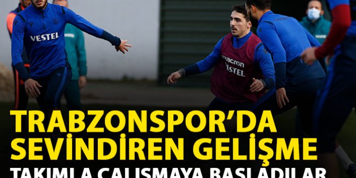 Trabzonspor'da durumları merak ediliyordu! Antrenmana katıldılar