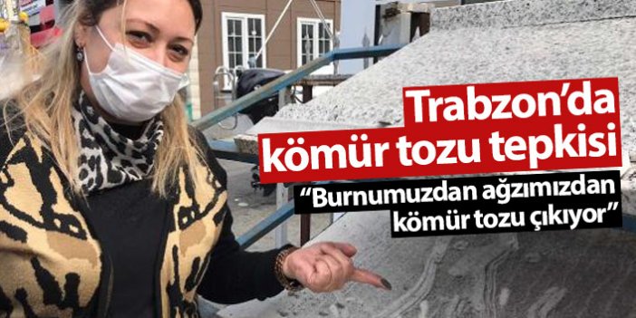 Trabzon'da bir mahalle kömür tozu nedeniyle perişan