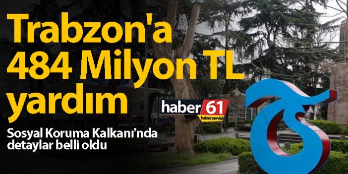 Trabzon'a 484 Milyon TL yardım
