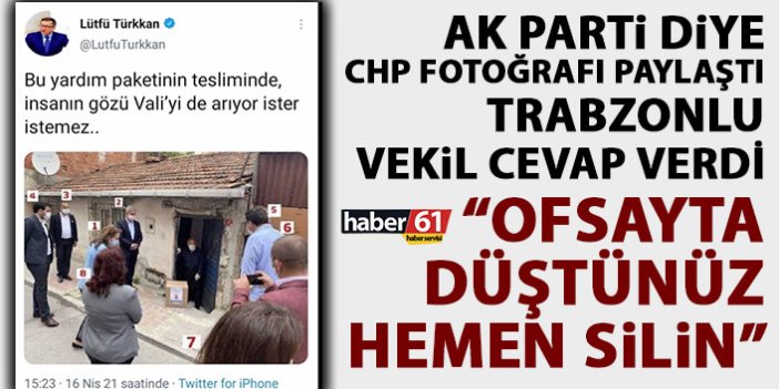 Cora’dan AK Parti diye CHP fotoğrafı paylaşan Türkkan’a cevap: Ofsayta düştünüz hemen silin