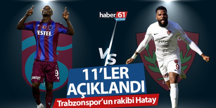 Trabzonspor Hatayspor maçının kadroları açıklandı