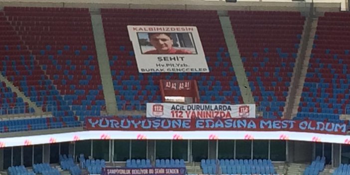 Trabzonspor Şehit Burak Gençcelep’i unutmadı