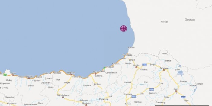 Karadeniz'de deprem