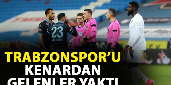 Trabzonspor'u kenardan gelenler yaktı
