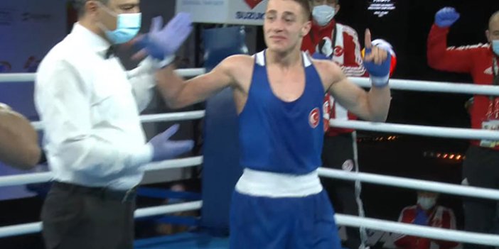 Trabzonlu boksör Kerem Özmen çeyrek finalde