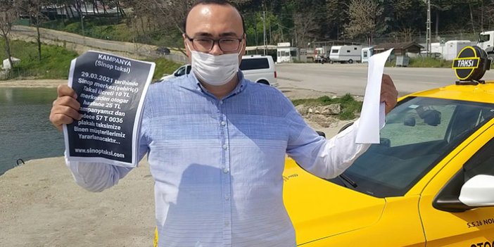 Pandemide indirim yapan taksiciye belediyeden ceza
