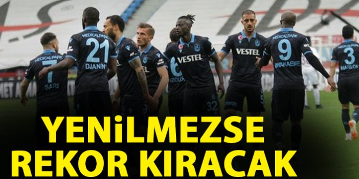 Trabzonspor yenilmezse rekor kıracak