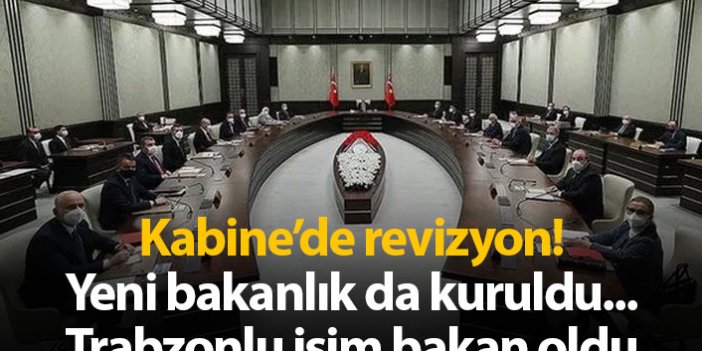 Erdoğan'dan kabinede revizyon!