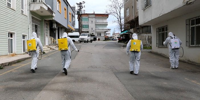 Samsun'da toplu dezenfekte seferberliği