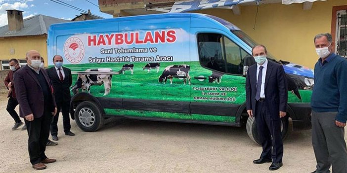 Bayburt’ta hayvan ambulansı "haybulans" hizmete girdi