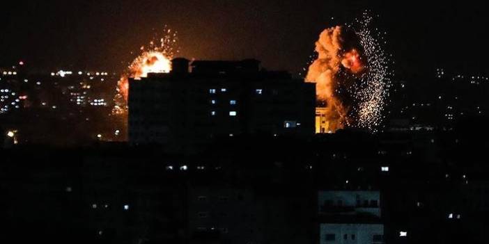 İsrail'den Gazze'deki Hamas'a ait noktalara saldırı