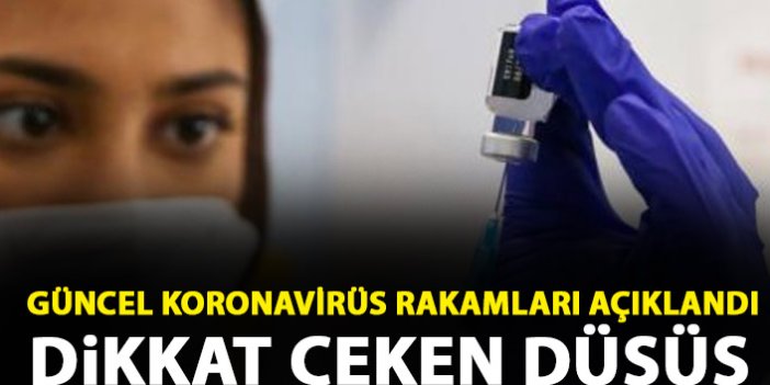 Güncel koronavirüs rakamları açıklandı! Dikkat çeken düşüş