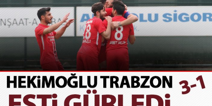 Hekimoğlu Trabzon Niğde deplasmanında esti gürledi
