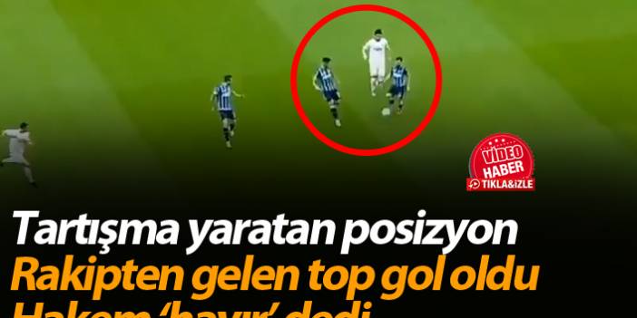Adana Demirspor Balıkesirspor maçında tartışma yaratan pozisyon