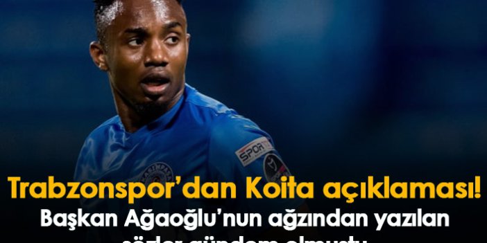 Trabzonspor Koita iddiasını yalanladı!