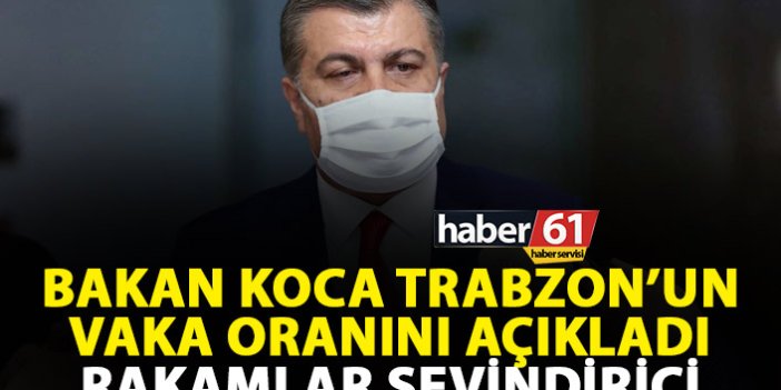 Sağlık Bakanı Koca'dan Trabzon açıklaması: Vaka oranında büyük düşüş!
