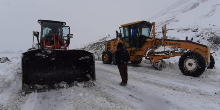 Doğu Karadeniz'de karla kaplanan yollar temizleniyor