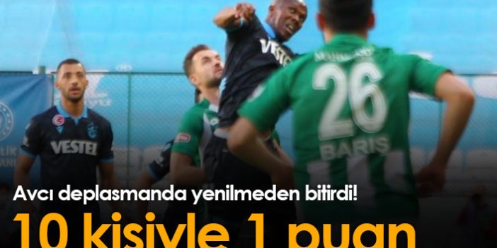 Trabzonspor Konya'dan 1 puanla dönüyor