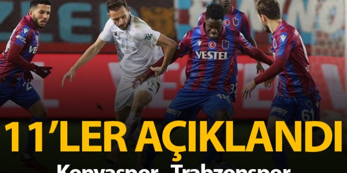 Konyaspor Trabzonspor maçının kadroları açıklandı
