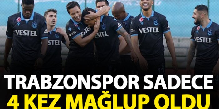 Trabzonspor sadece 4 kez kaybetti