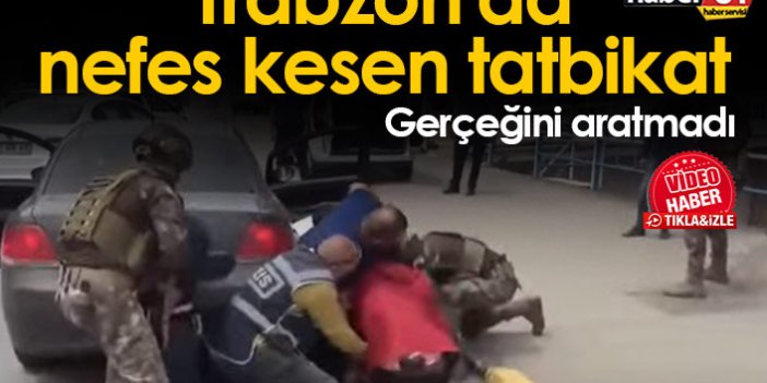 Trabzon'da silahlı soygun tatbikatı yapıldı