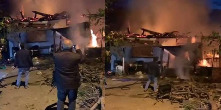 Trabzon Araklı'da yangın! Müdahale yetmedi ev küle döndü