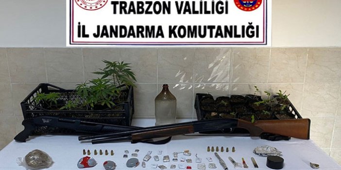 Trabzon'da uyuşturucu imal eden 2 kişi yakalandı