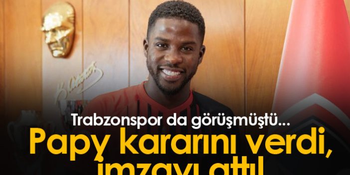 Trabzonspor'un da görüştüğü Papy Djilobodji imzayı attı!
