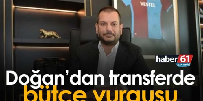 "Trabzonspor'un transferde harcayacağı bütçe belli"