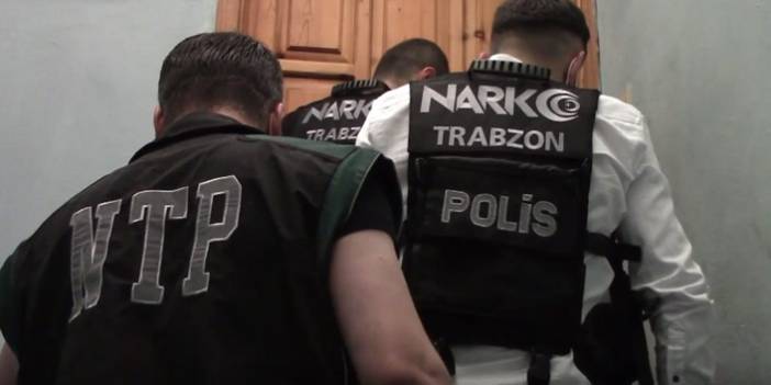 Trabzon’da uyuşturucu operasyonu! 9 adrese baskın.