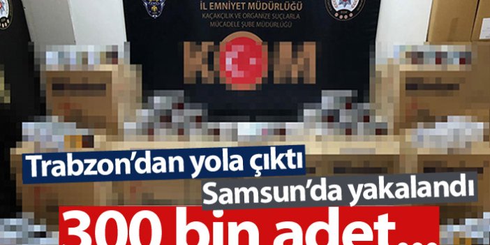 Trabzon'dan yola çıktı, Samsun'da yakalandı