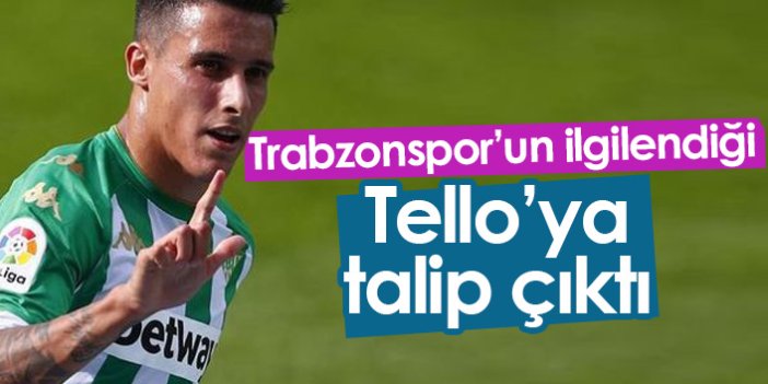 Trabzonspor'un ilgilendiği Tello'ya talip çıktı