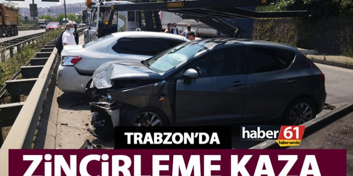 Trabzon’da zincirleme trafik kazası!