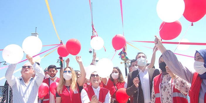 Türk Kızılay'ın kuruluş yıl dönümü balonlarla kutlandı