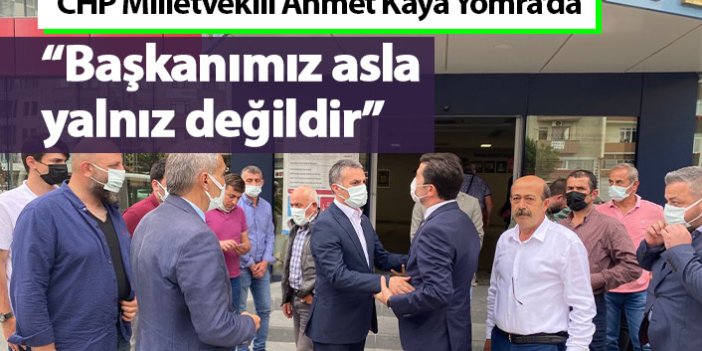 CHP Milletvekili Ahmet Kaya'dan Yomra Belediye Başkanı Bıyık'a ziyaret