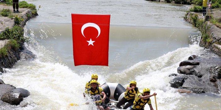 Rize'de Türkiye Rafting Şampiyonası 1. ayak maçları tamamlandı