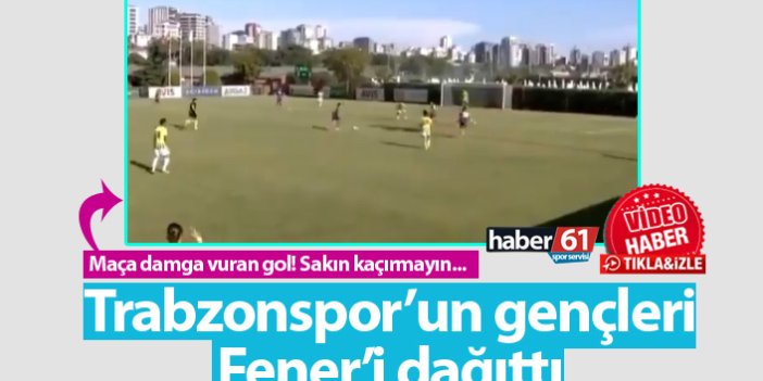 Trabzonspor Fenerbahçe'yi 3-0'la geçti