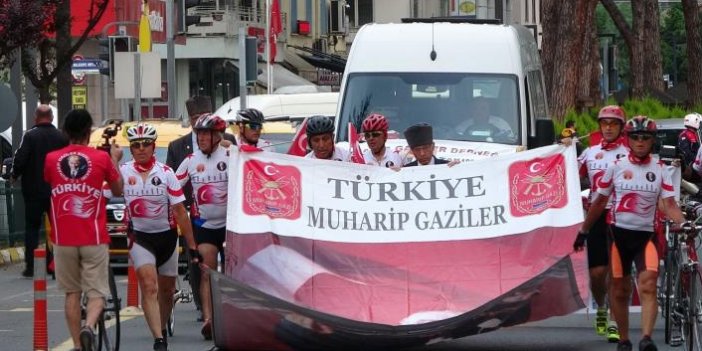 Kıbrıs Gazisi anısına düzenlenen 861 kilometrelik bisiklet turu sonlandı
