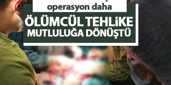 Trabzon'da ölümcül tehlikeden mutlu anneliğe!