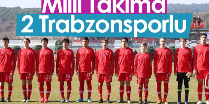 U15 Milli Takıma 2 Trabzonsporlu