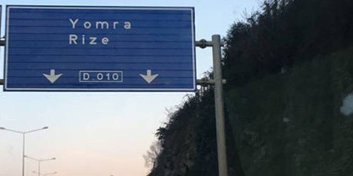 Trabzon-Rize yolunda çalışma. 25 Haziran 2021