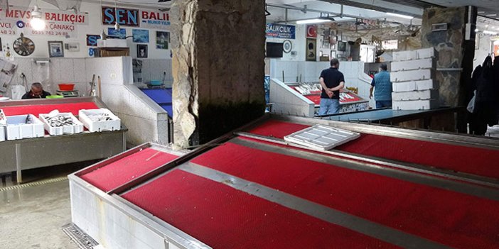 Trabzon'da balık tezgahları boş kaldı