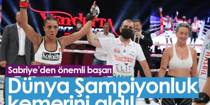 Sabriye Şengül Dünya Şampiyonluk kemerini aldı!