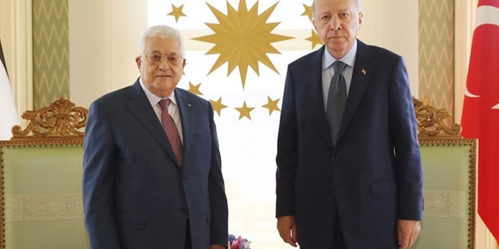 Cumhurbaşkanı Erdoğan Mahmud Abbas ile görüştü
