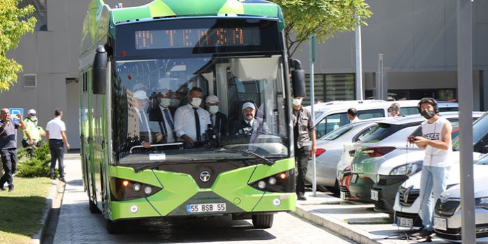 Yüzde 100 yerli ve elektrikli otobüs Samsun'da