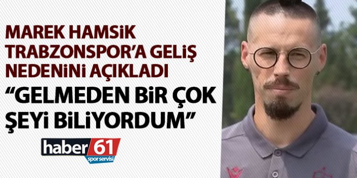 Trabzonspor'un yeni transferi Marek Hamsik: Bu aşkın bir parçası olabilmekten çok mutluyum