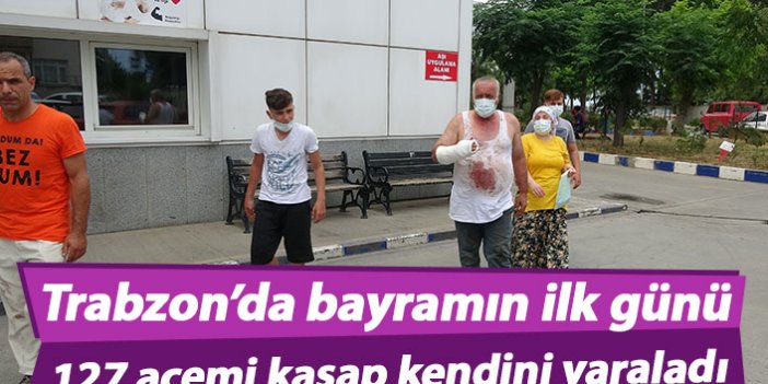 Trabzon'da acemi kasap arkadaş kurbanı oldu