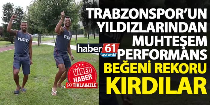 Trabzonspor'un yıldızlarından muhteşem performans