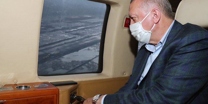 Cumhurbaşkanı Erdoğan Rize-Artvin havaalanını inceledi