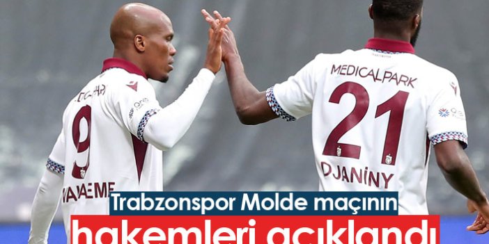 Trabzonspor Molde maçının hakemleri açıklandı
